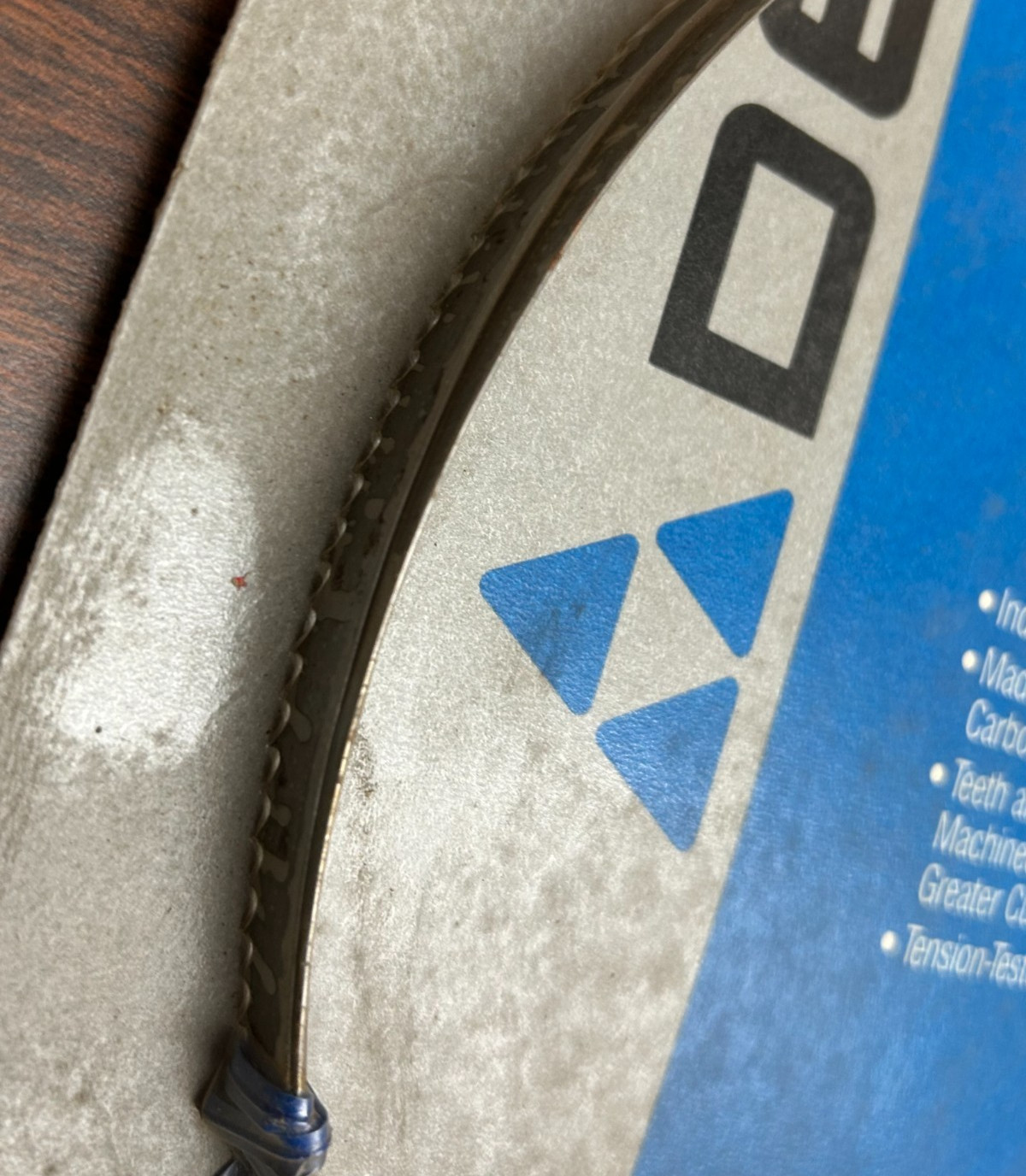 Vintage DELTA BAND SAW BLADE 28-036 Carbon Steel 93.5″ Width 6 TPI Tool Part NOS