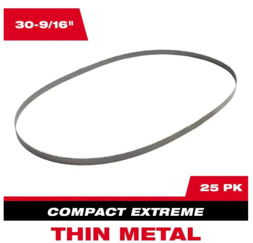 Milwaukee 50-39-0801 30-9/16″ 12/14TPI Extreme Metal Band Saw Blade 25 Pack