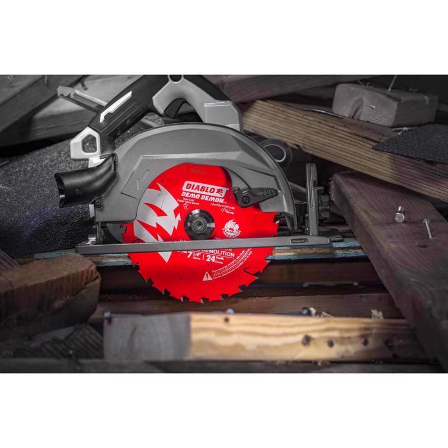 Diablo D0724DA 24-Tooth Framing/Demolition Saw Blade 7-1/4 Dia. in. (Pack of 10)