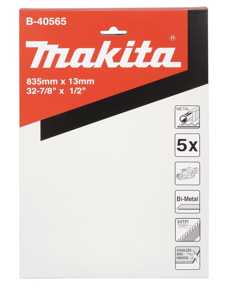 Makita B-40565 Compact Portable Band Saw Blade, 32-7/8″, 24TPI, 5/pk