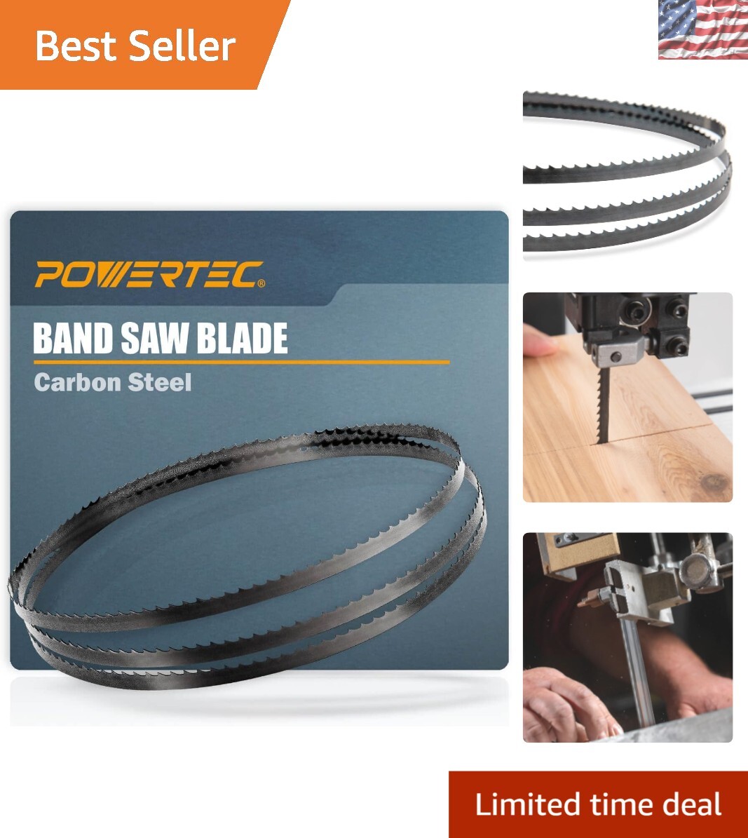 High Carbon Steel 1/8″ x 14 TPI Bandsaw Blades – Perfect for WEN, Delta & More
