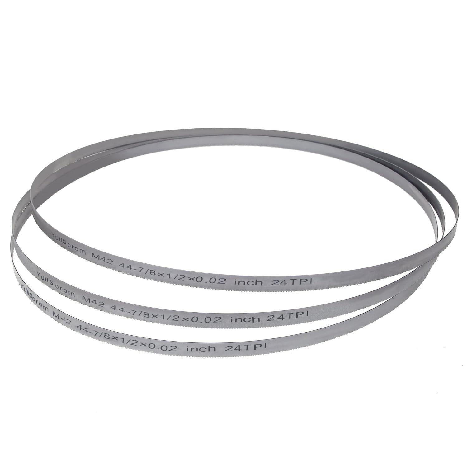44-7/8-Inch Portable Bandsaw Blades 24 TPI, 44-7/8″ X 1/2″ X .020″ Replacement f