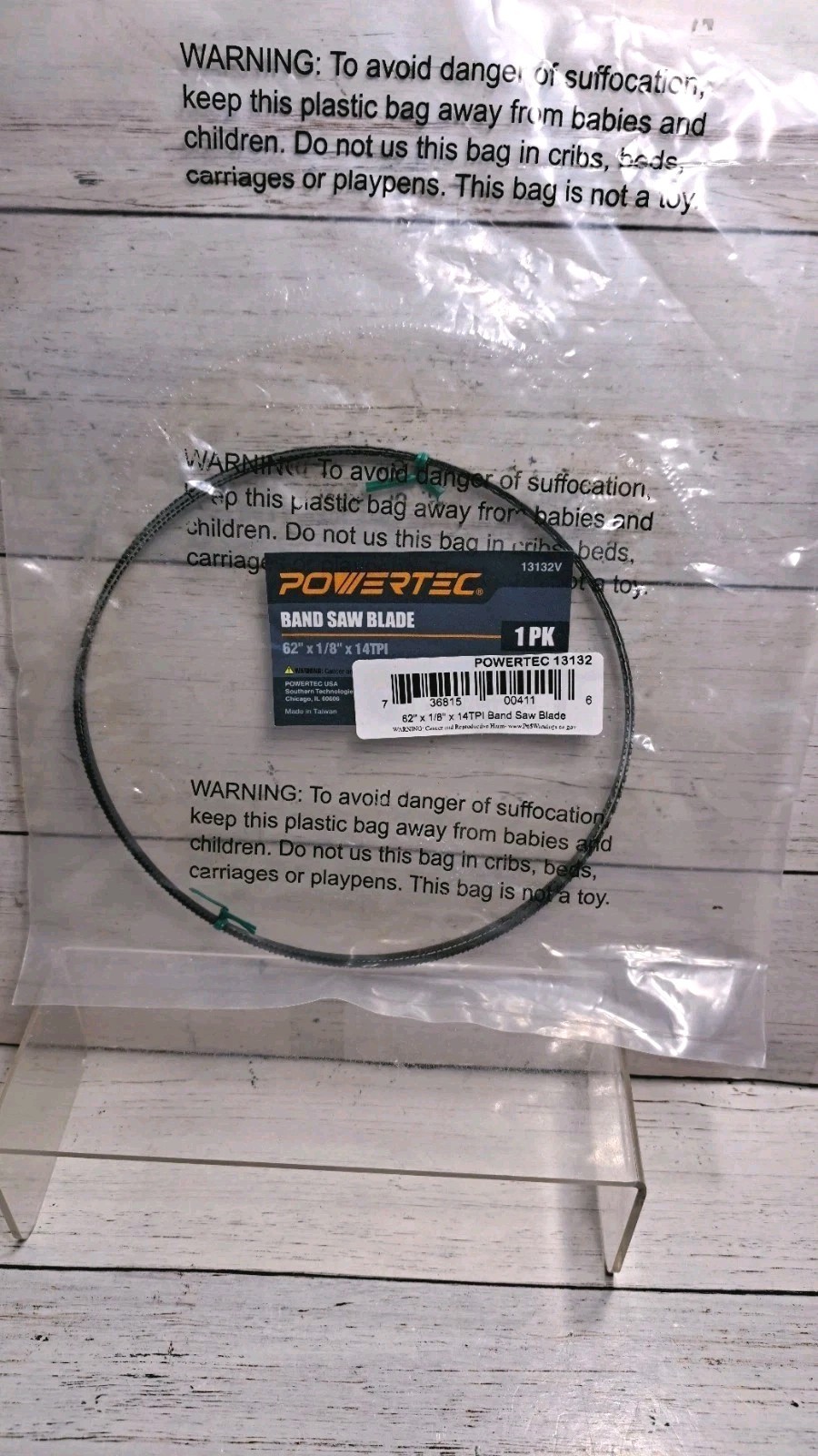 POWERTEC 62 Inch Bandsaw Blades, 1/8″ X 14 TPI Band Saw Blades for WEN, Ryobi, G