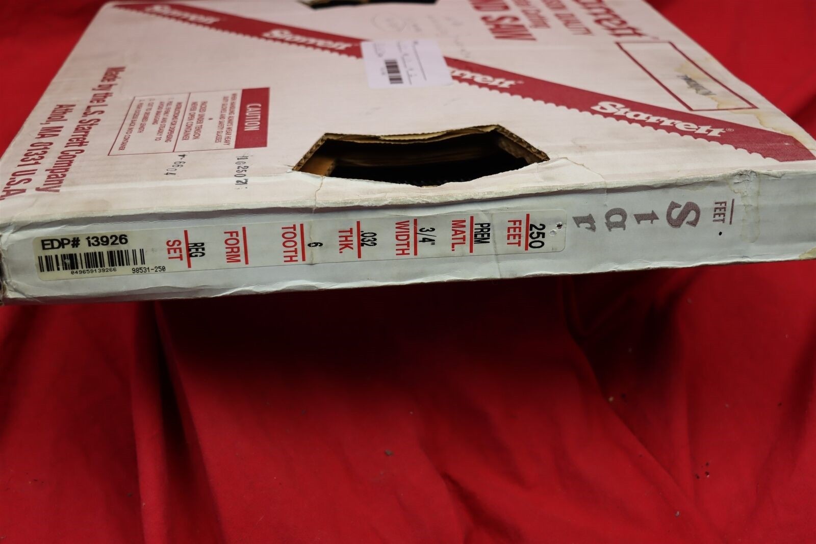Starrett Duratec Premium Metal Cutting Band Saw Blade 3/4″x .032″ Regular 6 TPI