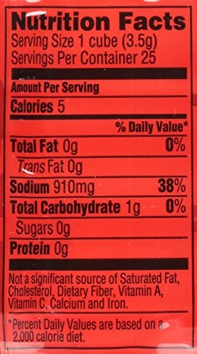Beef bouillon cubes seasoning 25 count