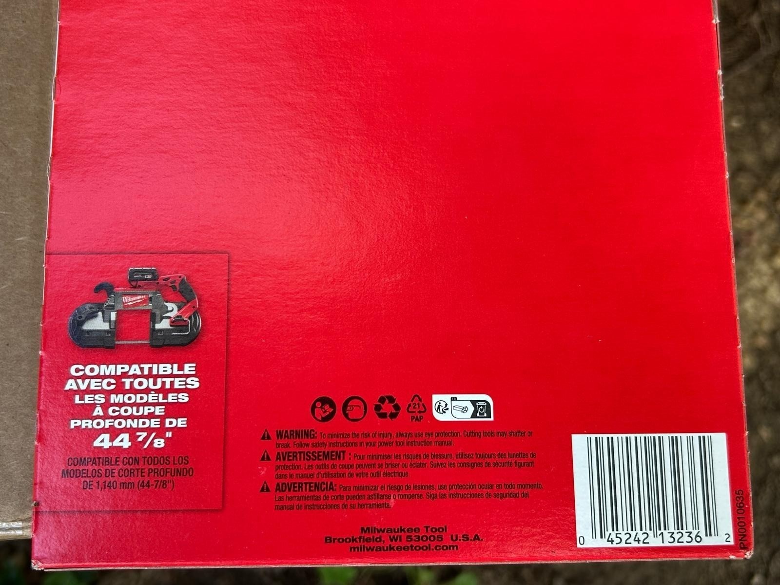 Milwaukee 44-7/8″ 24 TPI Standard Deep Cut Portable Band Saw Blade (3 PK) 48-39-