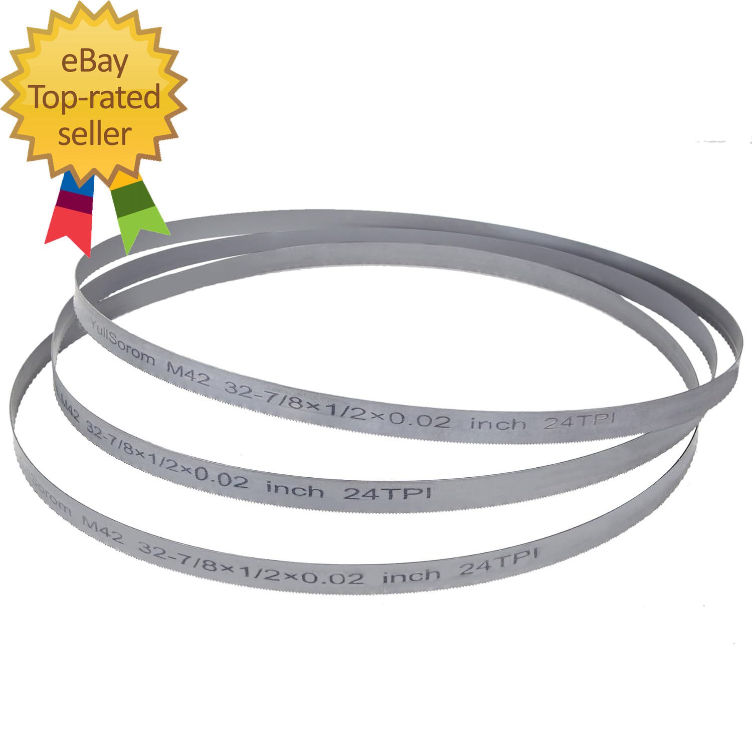 32-7/8 Inch Bandsaw Blades 24 TPI Portable Band Saw 020-Inch 24 TPI 3 Pack
