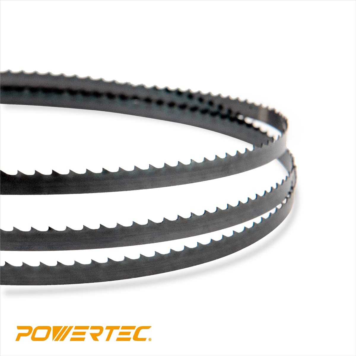 POWERTEC 56-7/8 Inch Bandsaw Blades, 1/4″ x 6 TPI 1 Count (Pack of 1), black