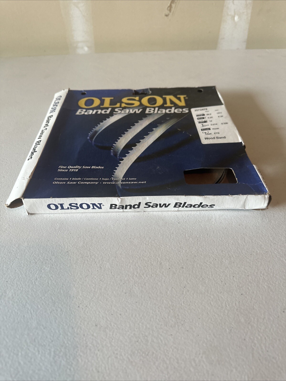 OLSON #2072478 BAND SAW BLADE 59.5″x 0.25″x 14 TPI HOOK TOOTH BRAND NEW