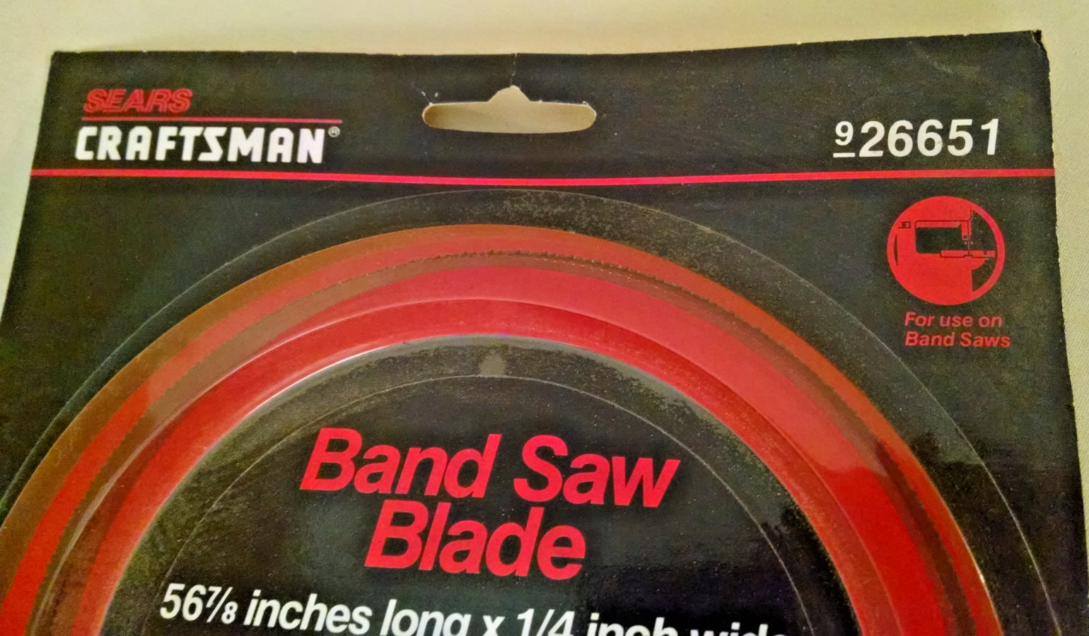 Band Saw Blade Craftsman 926651 General Cutting Regular Tooth 15 p/in 56 7/8″