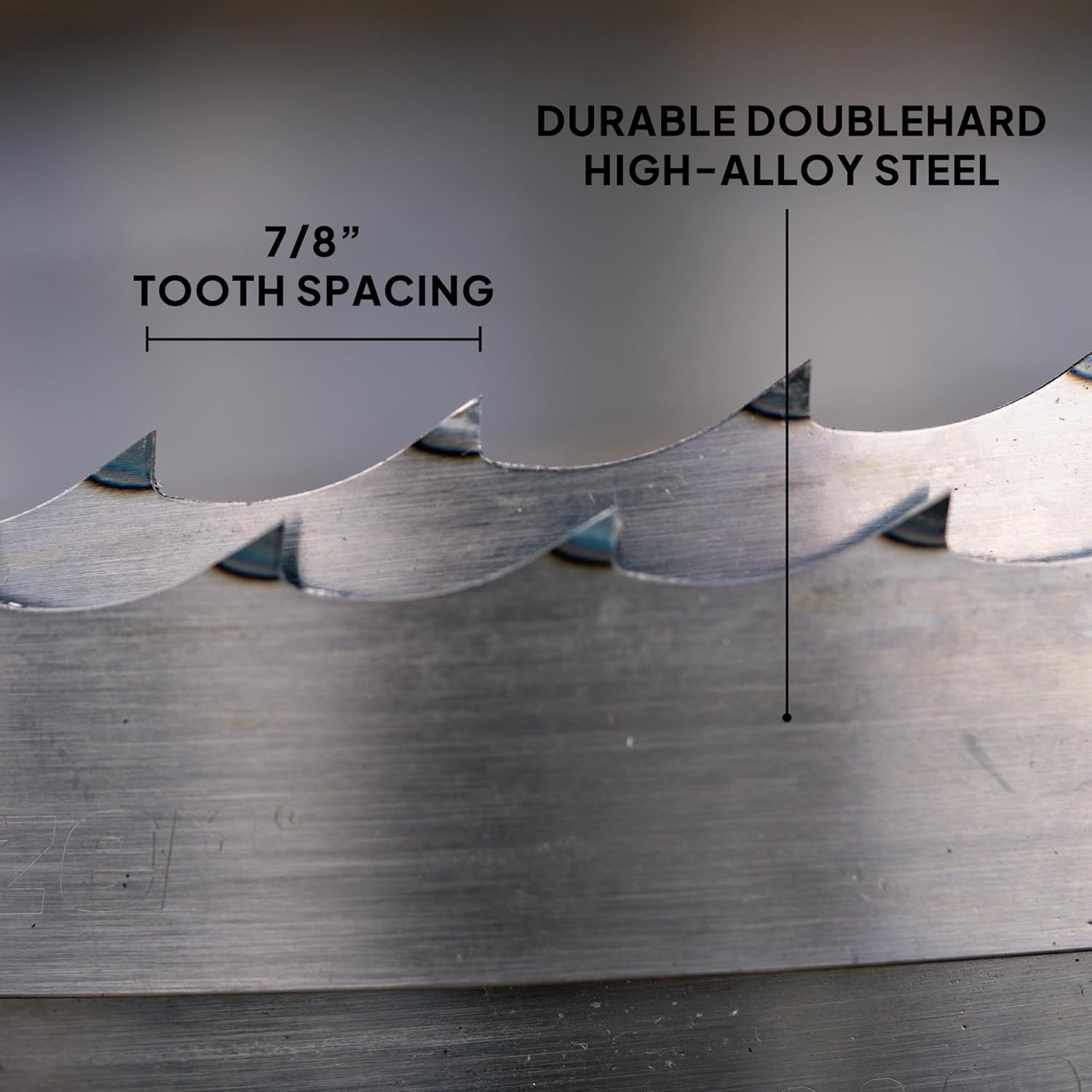 10° Hook Angle 5-Pack of 144″ DoubleHard Sawmill Blades for All Wood Types