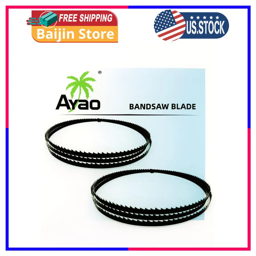 72-1/2 Inch x 1/8 Inch Band Saw Blades 12TPI 2 Pack Replacement Saw Blade