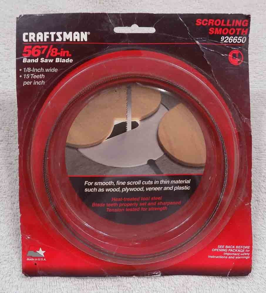CRAFTSMAN BAND SAW BLADE * 926650 SMOOTH SCROLLING * NEW SEALED * FREE SHIPPING