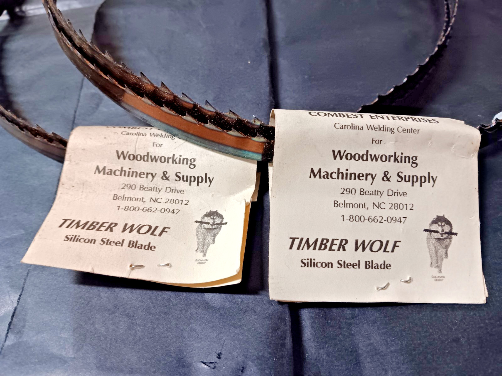 Timber Wolf 99 inch by 1/2 – 3 tpi Bandsaw blades – Lot of 2- New old stock