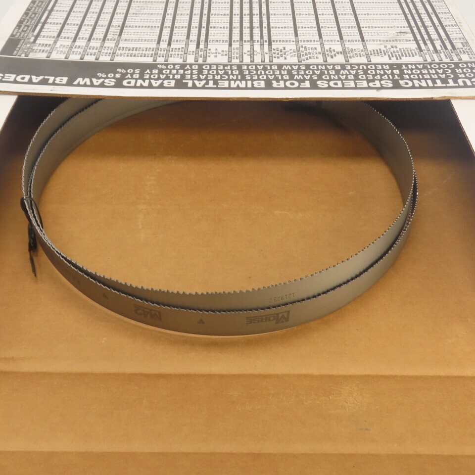 Morse 4255681194 Bi-Metal Bandsaw Blade 9′-11-1/2″ L x 1″ W x 0.035″ Th 6/10 TPI