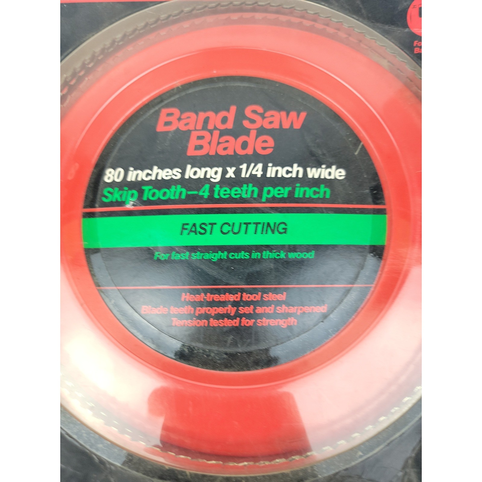 Craftsman 80 inch x 1/4 inch Band Saw Blade 4 TPI Skip Tooth Fast Cutting 926595