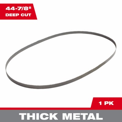 50 Pack – Portable Band Saw Blade,Deep Cut,10 TPI,44-7/8×1/2 In. – 48-39-0500