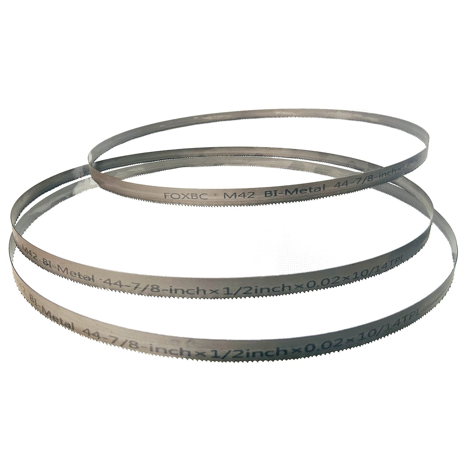 FOXBC 44-7/8 Inch Bandsaw Blades 10/14 TPI for Milwaukee 48-39-0551, Dewalt DCS3