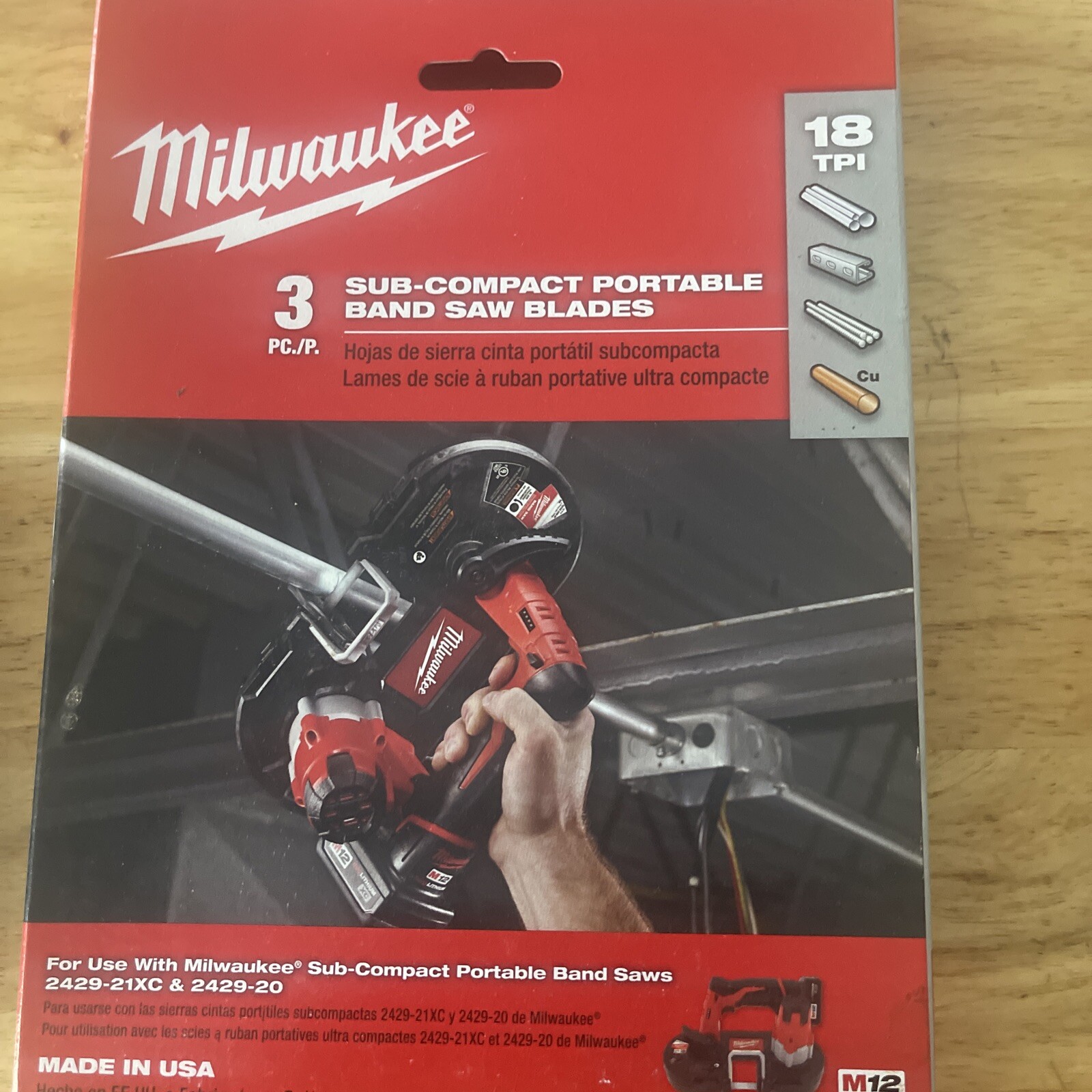 Milwaukee 48-39-0572 27″ 18 TPI Sub Compact Steel Band Saw Blade (3 Pack)
