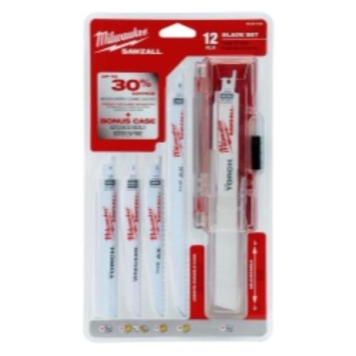 Milwaukee 49221129 12-Piece Demolition Bi-Metal Sawzall Blades Set