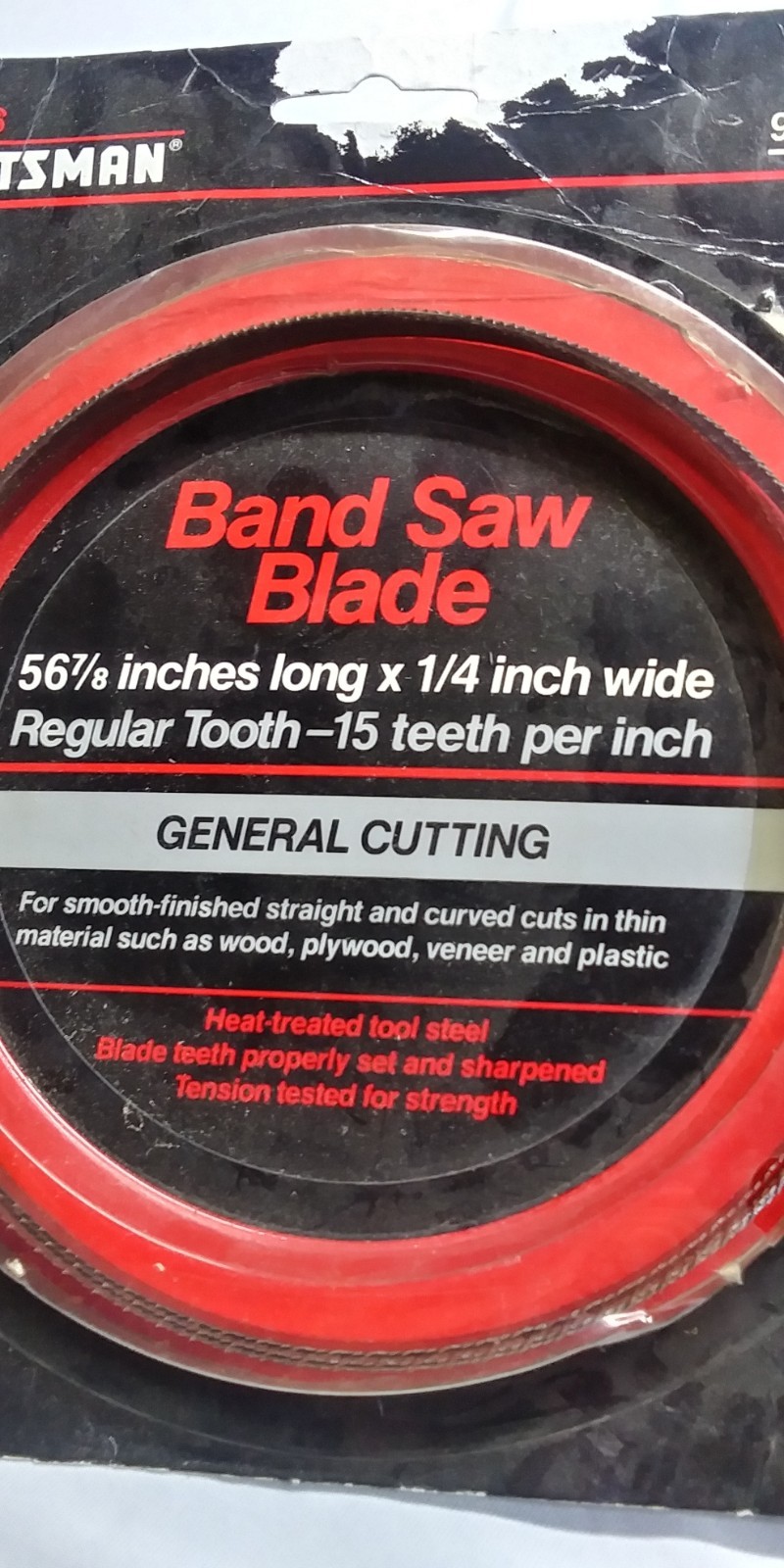 Sears 56 7/8 inch x 1/4 inch Band saw blades Lot of 2 each.