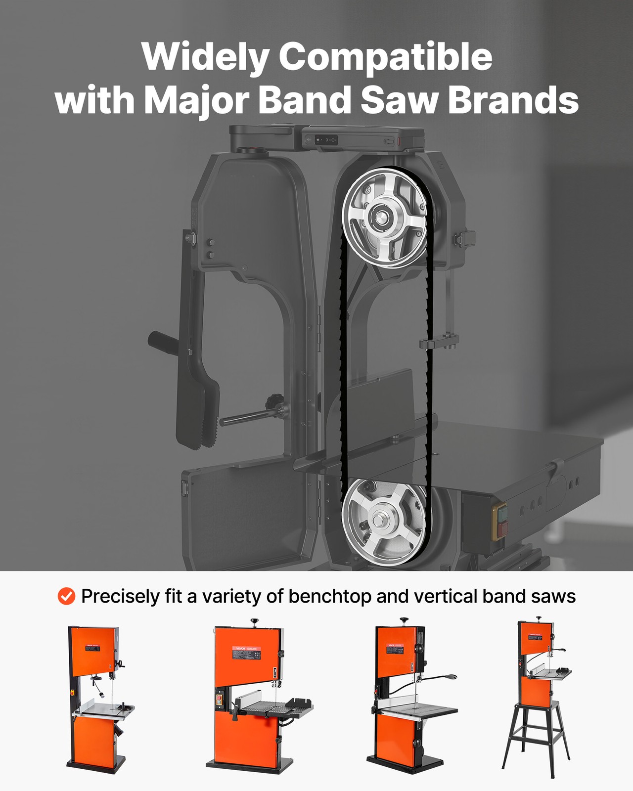 VEVOR Bandsaw Blade 60 Inch 6 TPI Blade Replacement for Major Band Saw Brands