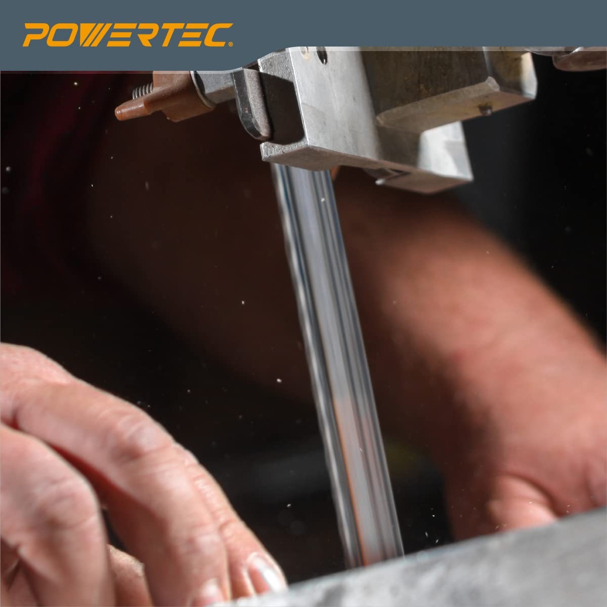 POWERTEC 56-7/8 Inch Bandsaw Blades, 1/4″ x 6 TPI 1 Count (Pack of 1), black