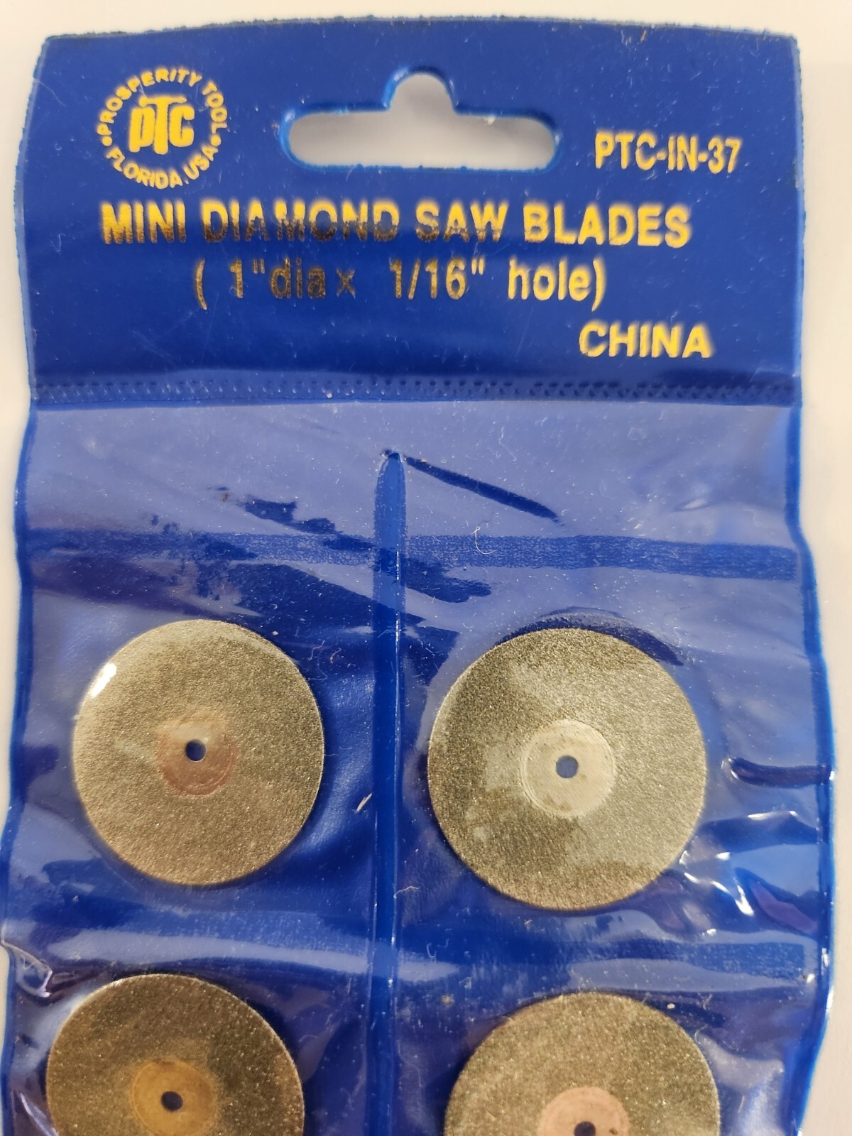 PTC – PTC-IN-37 – Mini Diamond Saw Blades – 1″ dia x 1/16″ Hole – Qty 10
