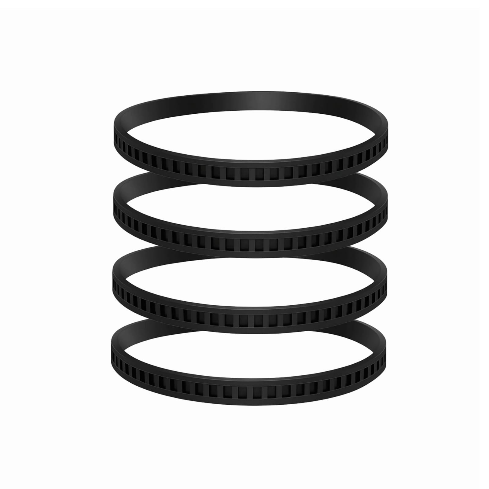 4 Pack 650721 00 Bandsaw Rubber Tires Replacement for Dewelt 6/60-1/2, Black
