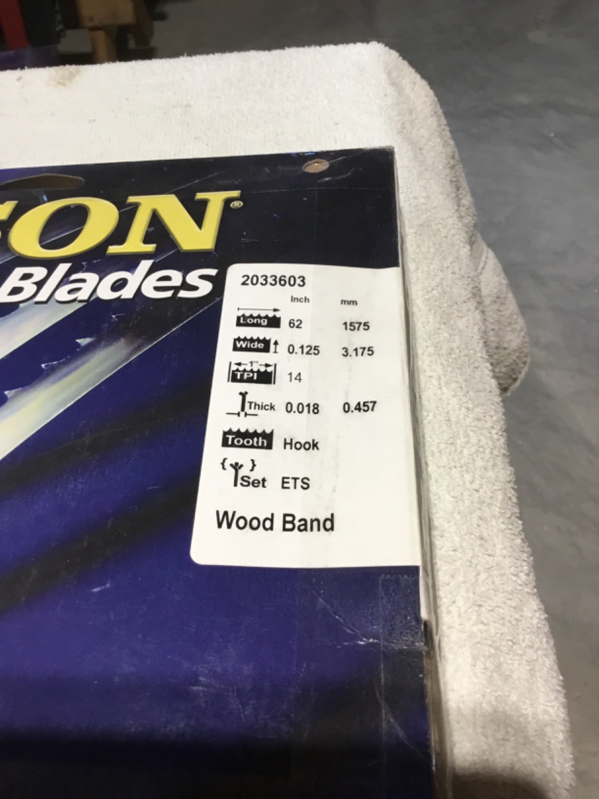 OLSON # 2033603 BAND SAW BLADE 62″x 0.125″ x14 TPI BRAND NEW IN BOX