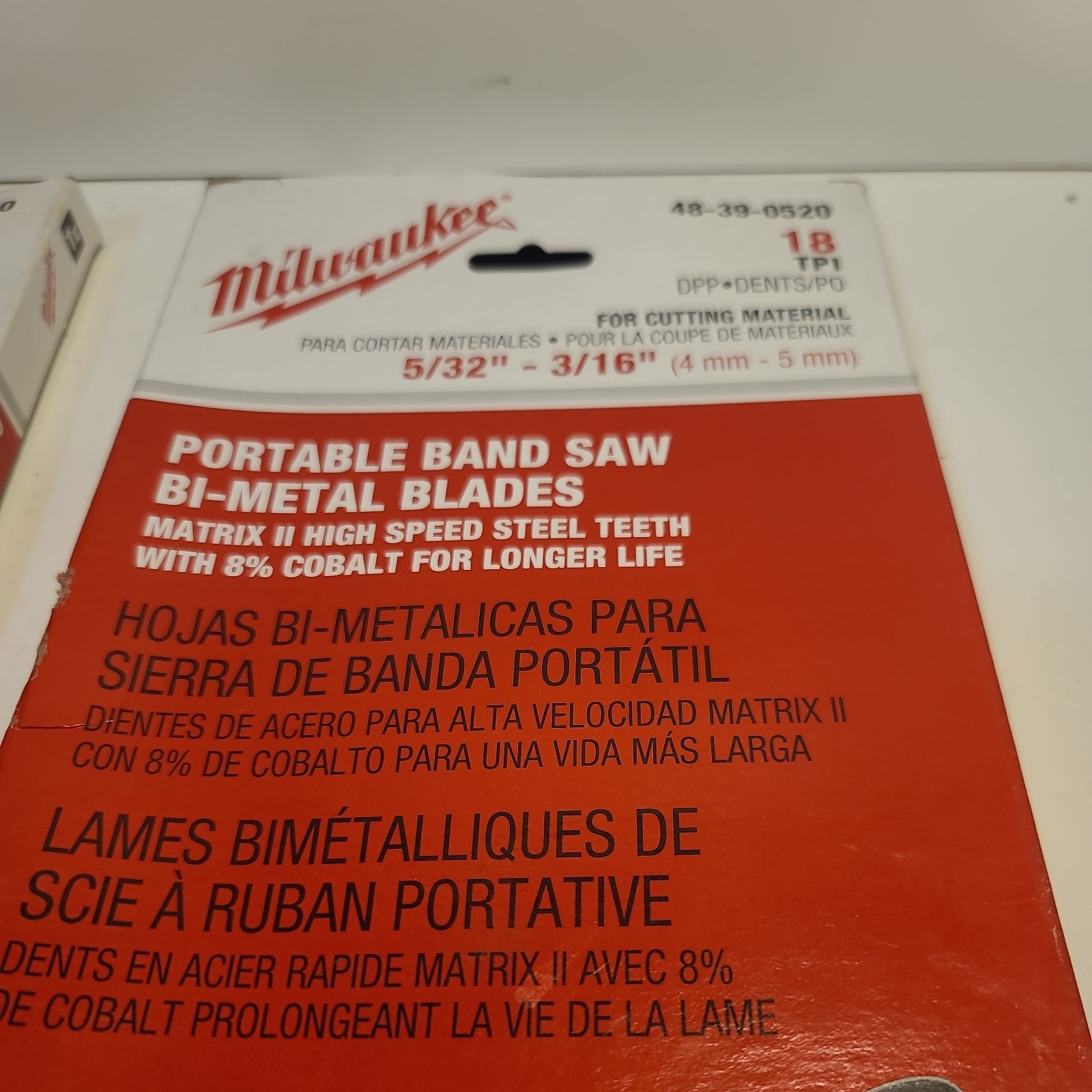 3 Blades for Milwaukee Band Saw 44 7/8 ” (8-11 tpi 10-14 tpi 18 tpi)
