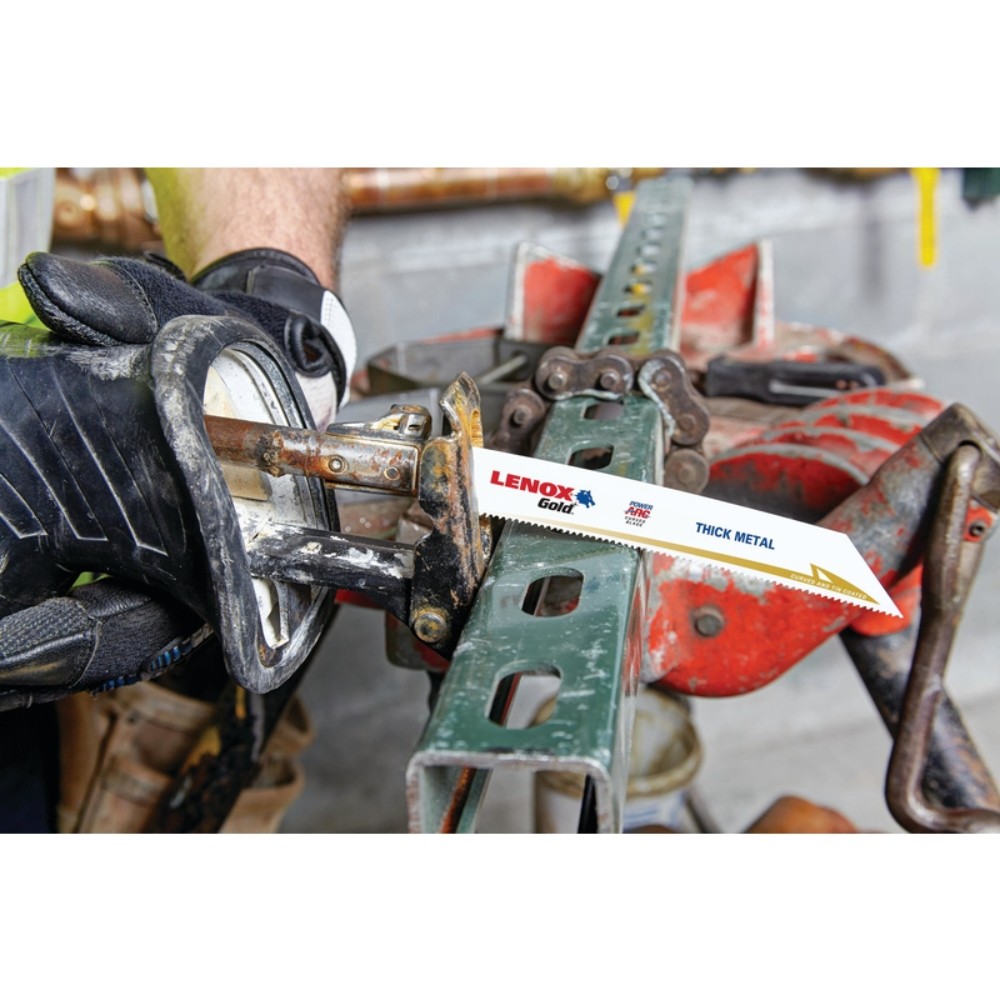 Lenox 21069618GR 18 TPI Gold Power Arc Reciprocating Saw Blade 6 in.