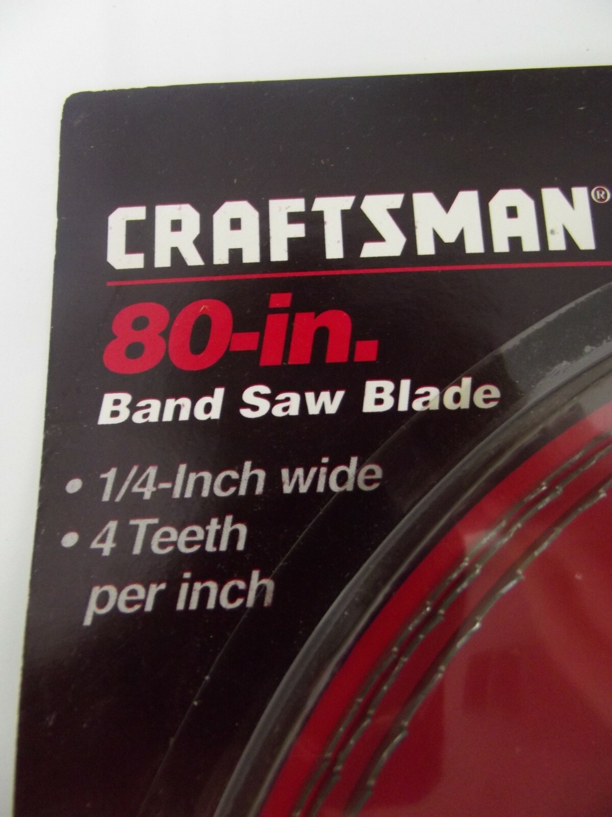 Craftsman Band Saw blade 80″ inches x 1/4″ inch 4 teeth per Inch Made in USA
