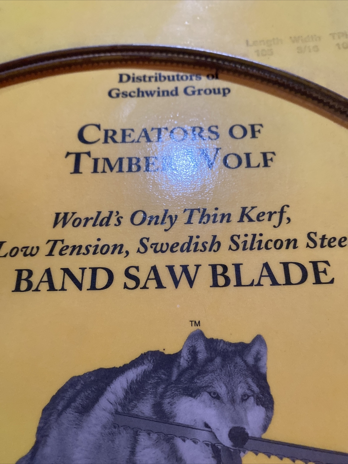 PS Wood Band saw blade 105 Length 3/16 Wide TPI 10 – Thick .025