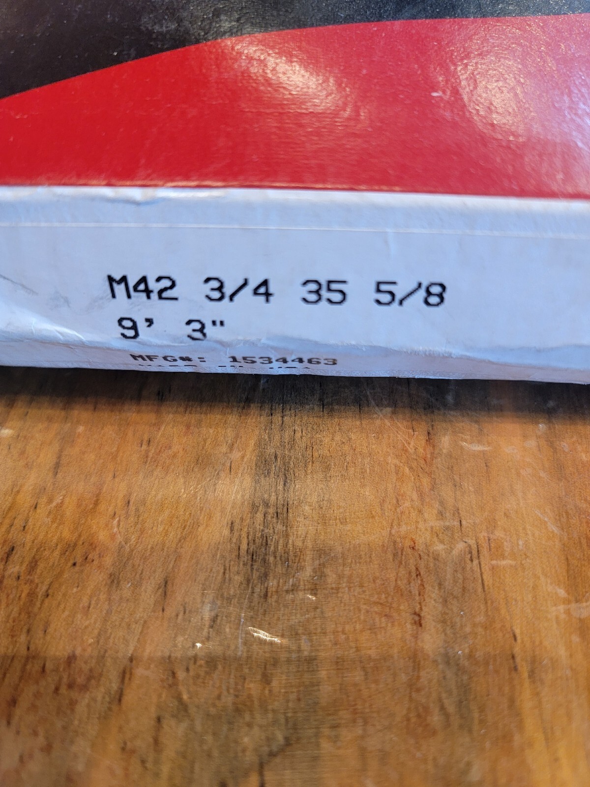 Morse Zwefc58m42-9′ 3 Band Saw Blade, 9 Ft. 3″ L, 3/4″ W, 5/8 Tpi, 0.035″