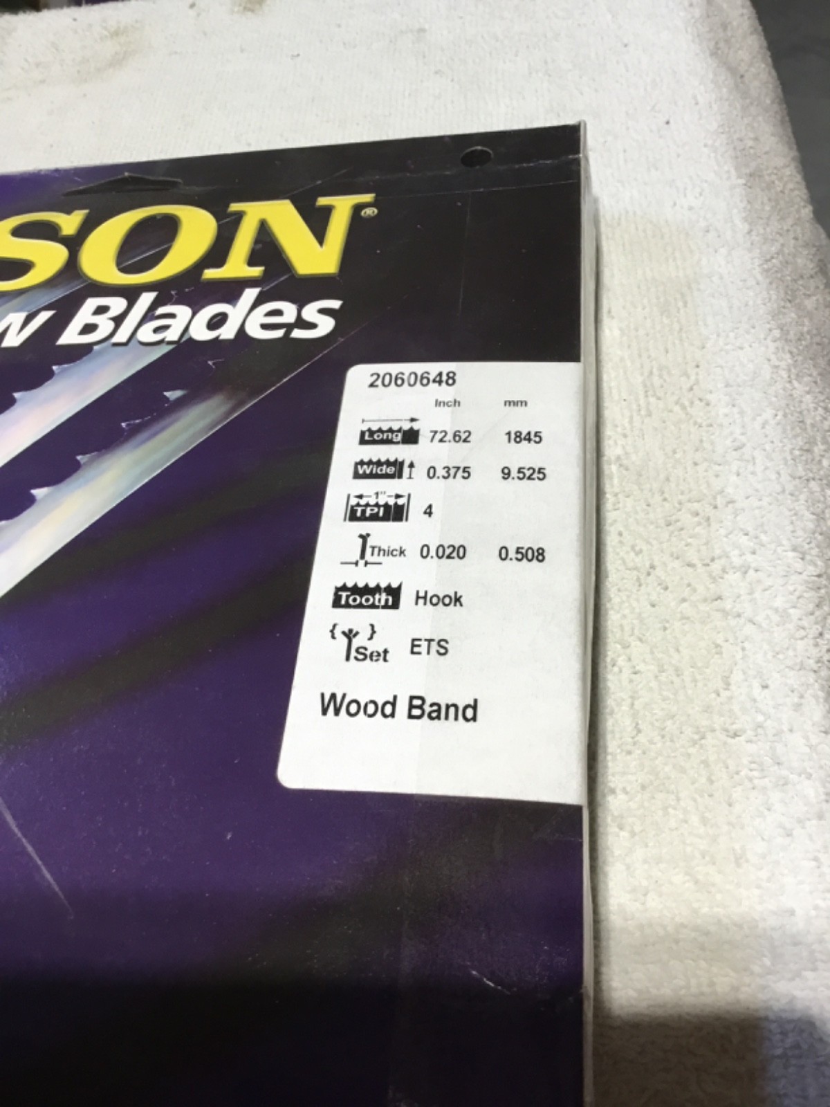 OLSON #206048 BAND SAW BLADE 72.62″ x 0.375″ x4 TPI BRAND NEW IN BOX