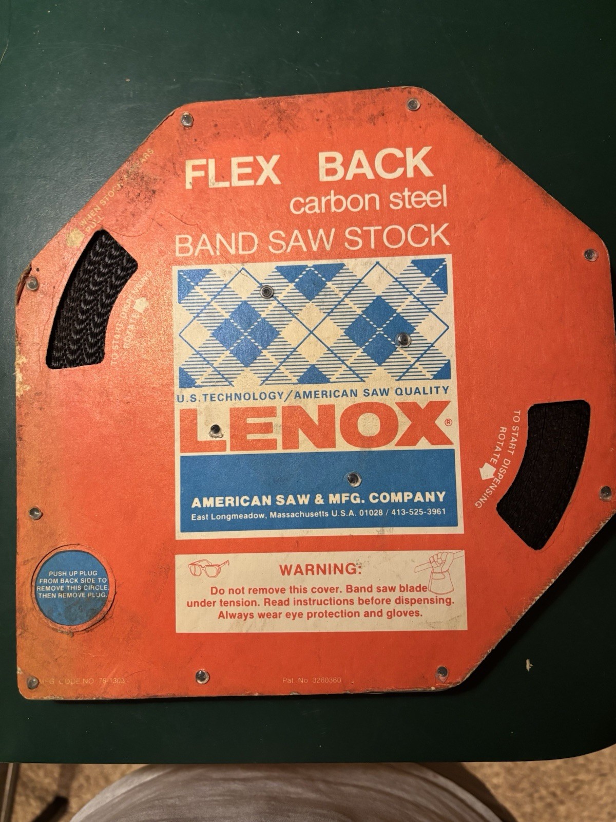 Lenox Flex Back Carbon Steel Band Saw Blade 100 in x 1/4 in 0.025 in 6 TPI