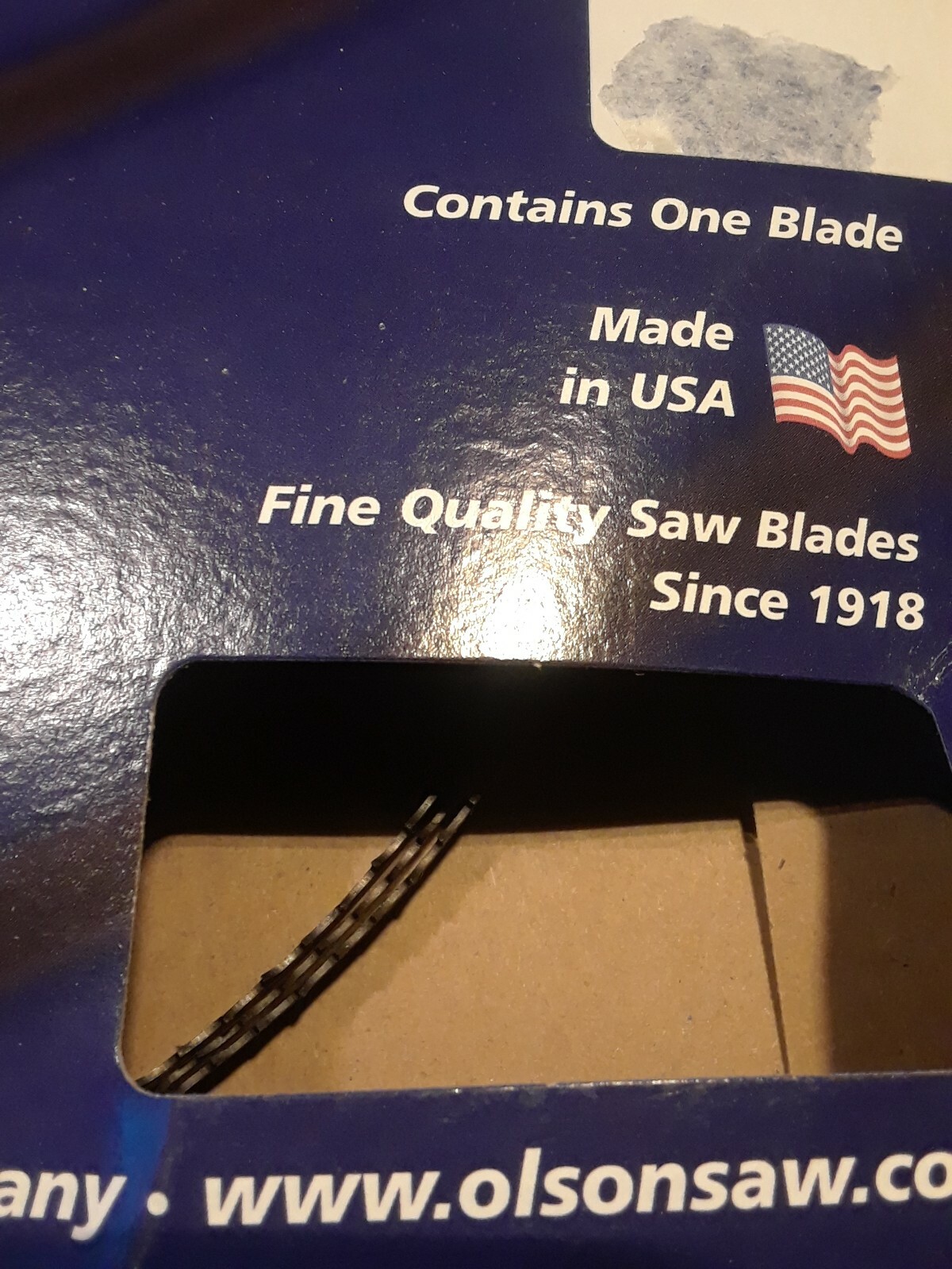 Olson Flex Back Band Saw Blade 80″ inch x 1/4″, 6 TPI, Skip Raker