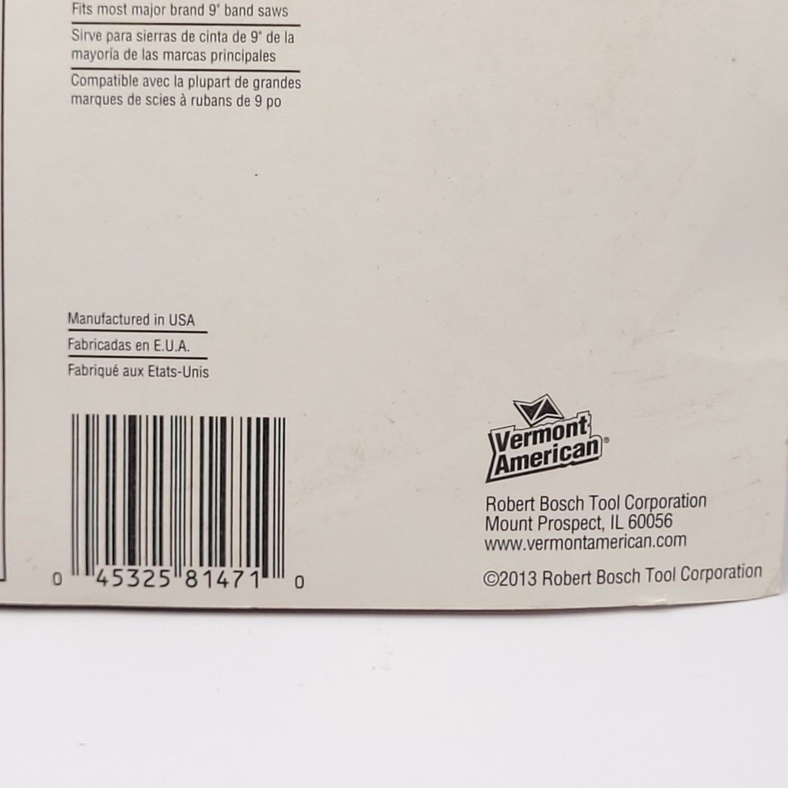 Vermont American Bosch 59.5 inch Band Saw Blades 3 pcs 31140 For 9″ Band Saws