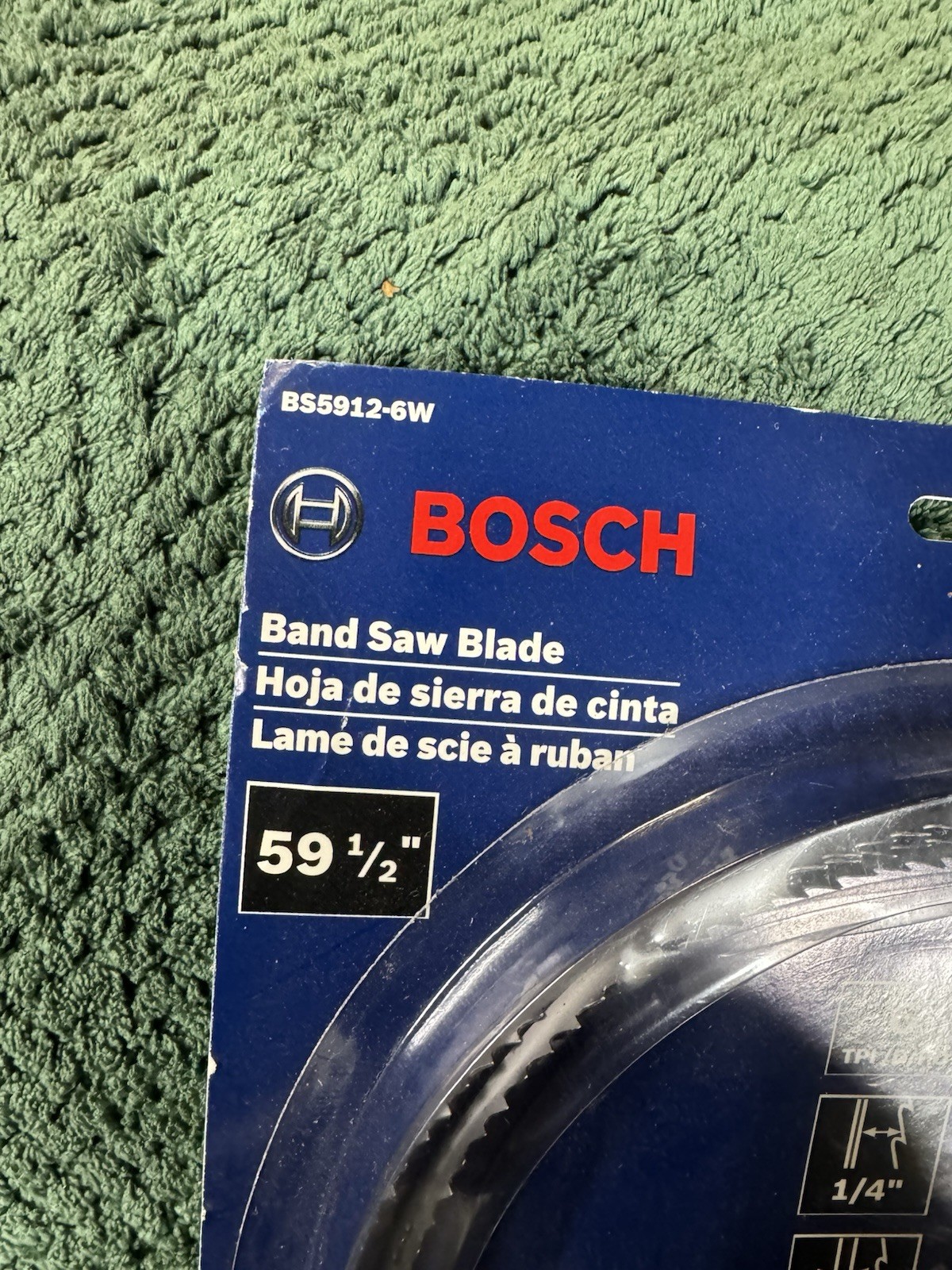 Lot of 2 BOSCH BS5912 Bandsaw Blades–NEW