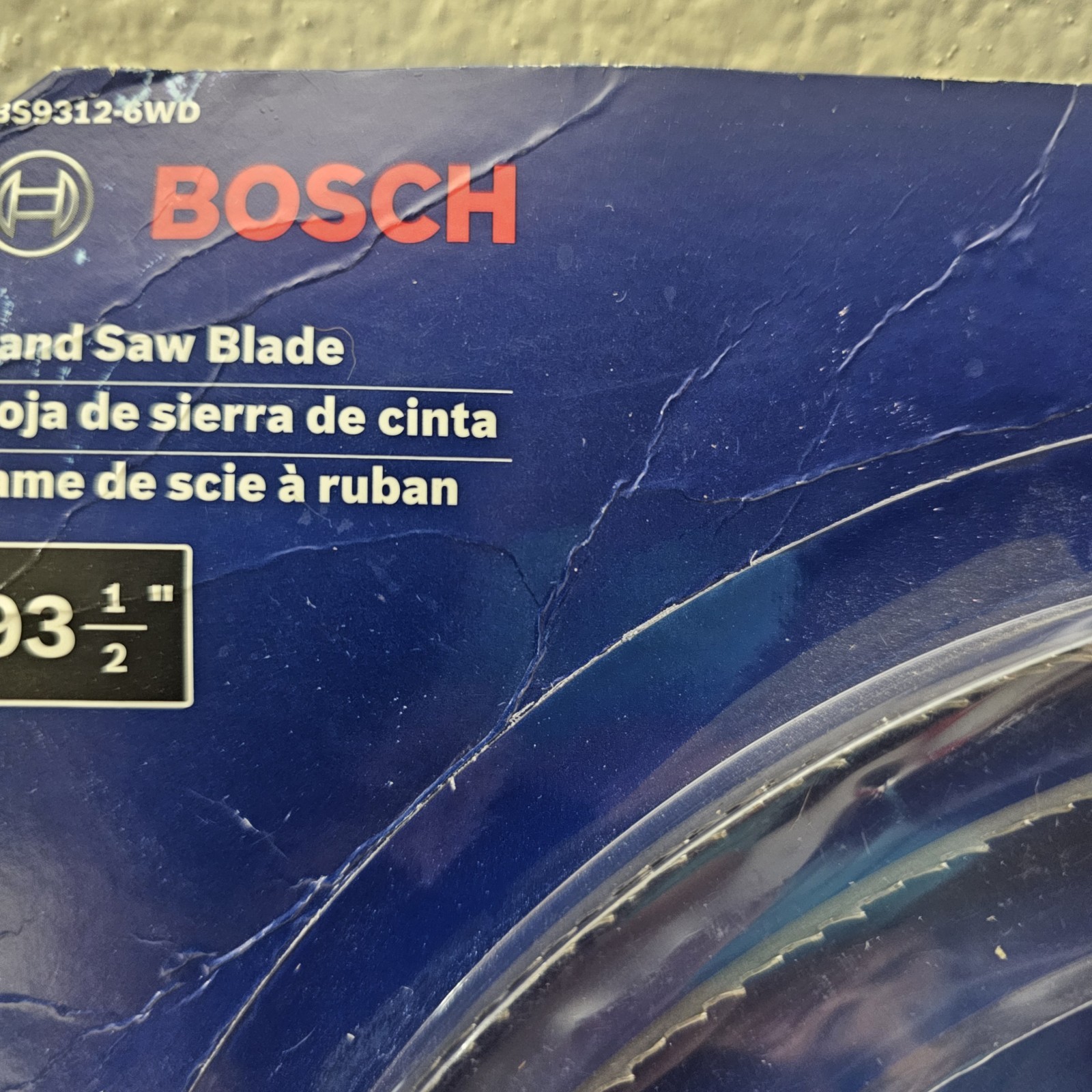New Bosch Band Saw Blade 93-1/2″ 1/4″ 6 TPI General Purpose Wood GBS9312-6WD AA