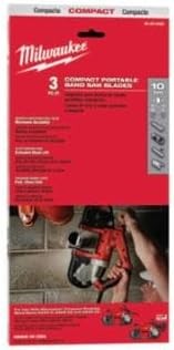 Milwaukee 48-39-0509 Compact Band Saw Blade – 10 Teeth