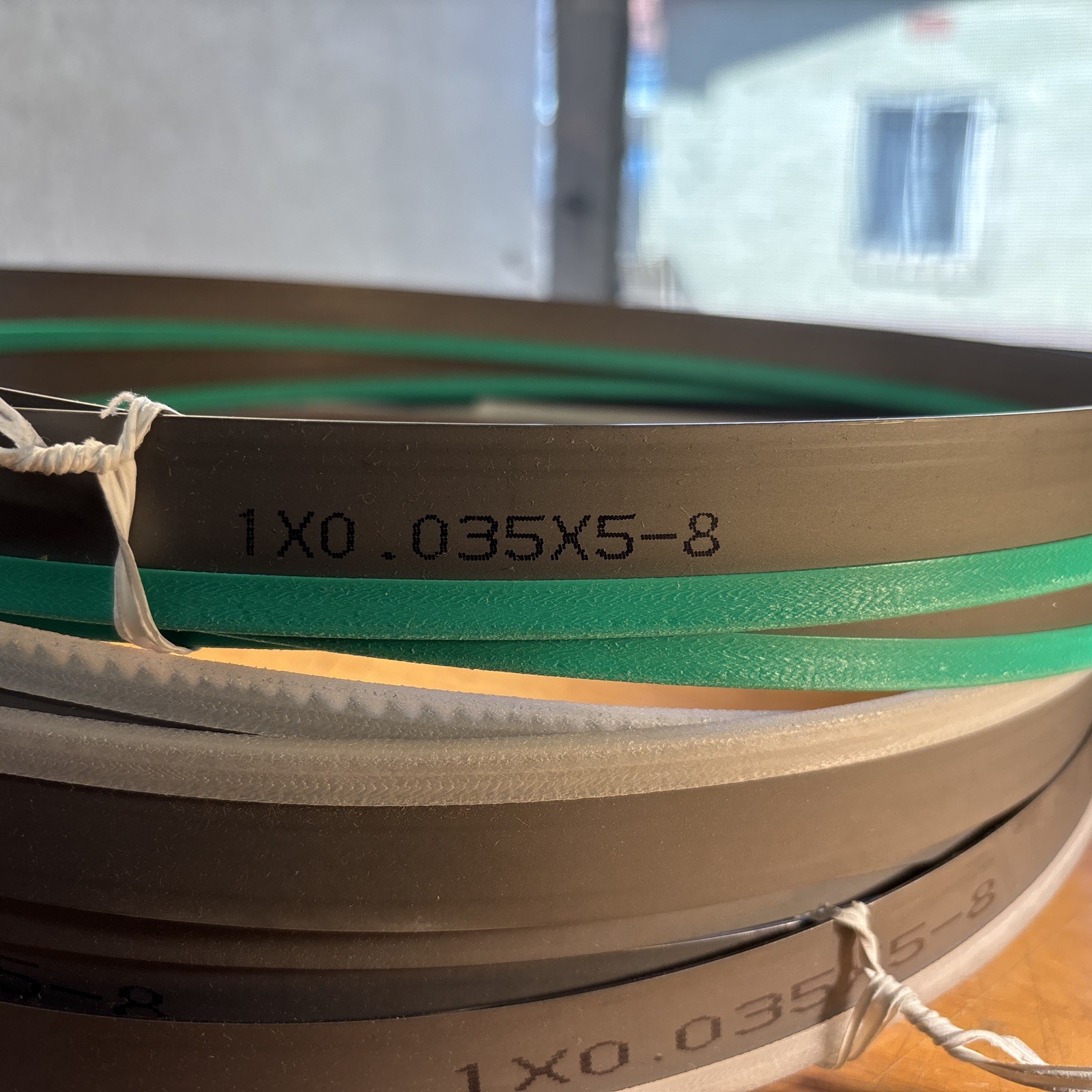 New 3-Pack QSAW 601 M42 Bimetal Bandsaw Blades — 1in x 035in x 11ft — 5-8TPI