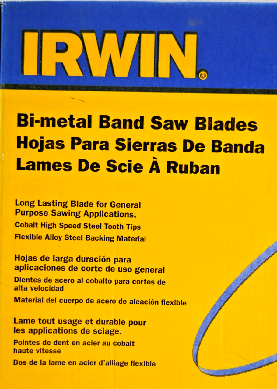 Irwin Bi-Metal Welded Band Bandsaw Blades #87820IBB123810 Lot of 3 New M5285