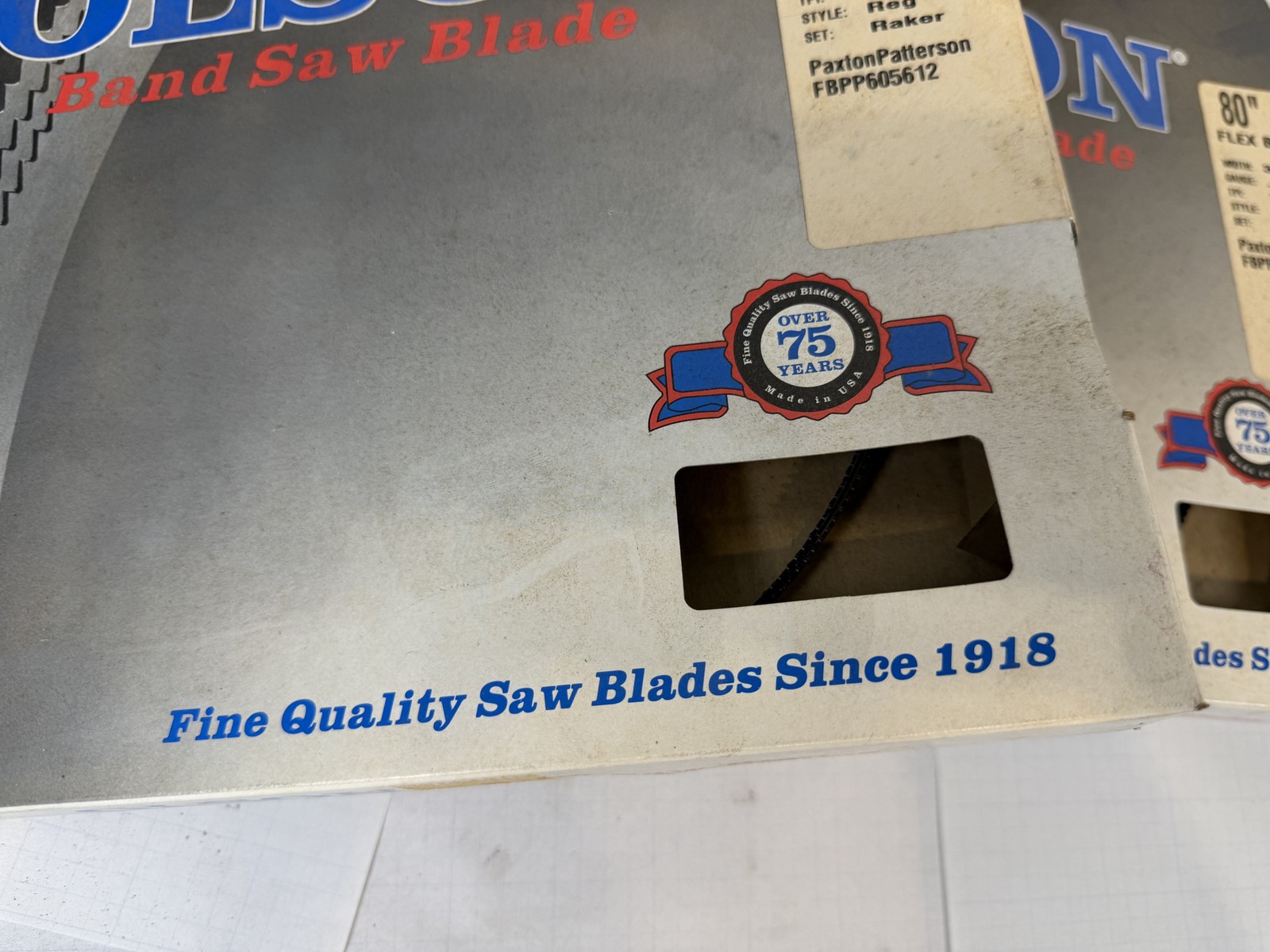 Olson 80 in Band Saw Blades NOS Lot of 4 – 1/4 6 TPI Skip + 3/16 10 TPI Reg