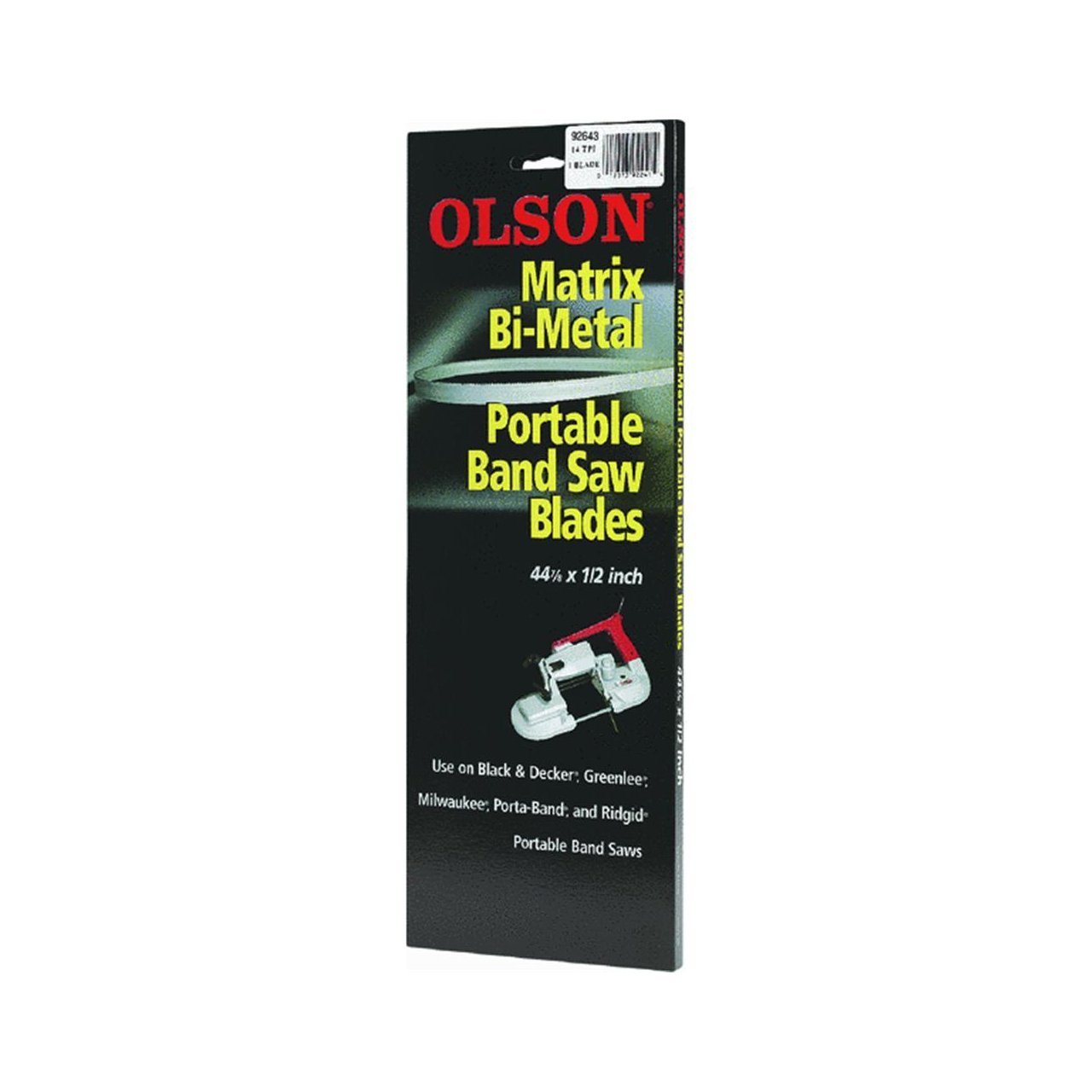 Olson 92643 Matrix Bi-Metal Portable Band Saw Blade, 44-7/8″ x 1/2″, FREE SHIP