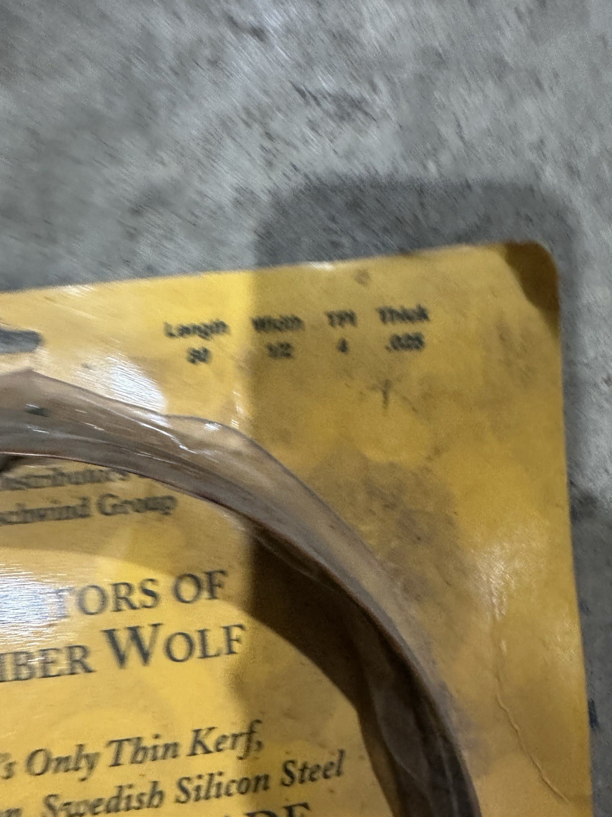 Timber Wolf PS Wood BAND SAW BLADE SET (5) LENGTH 133 – ALL NEW SEALED – SEE PIC
