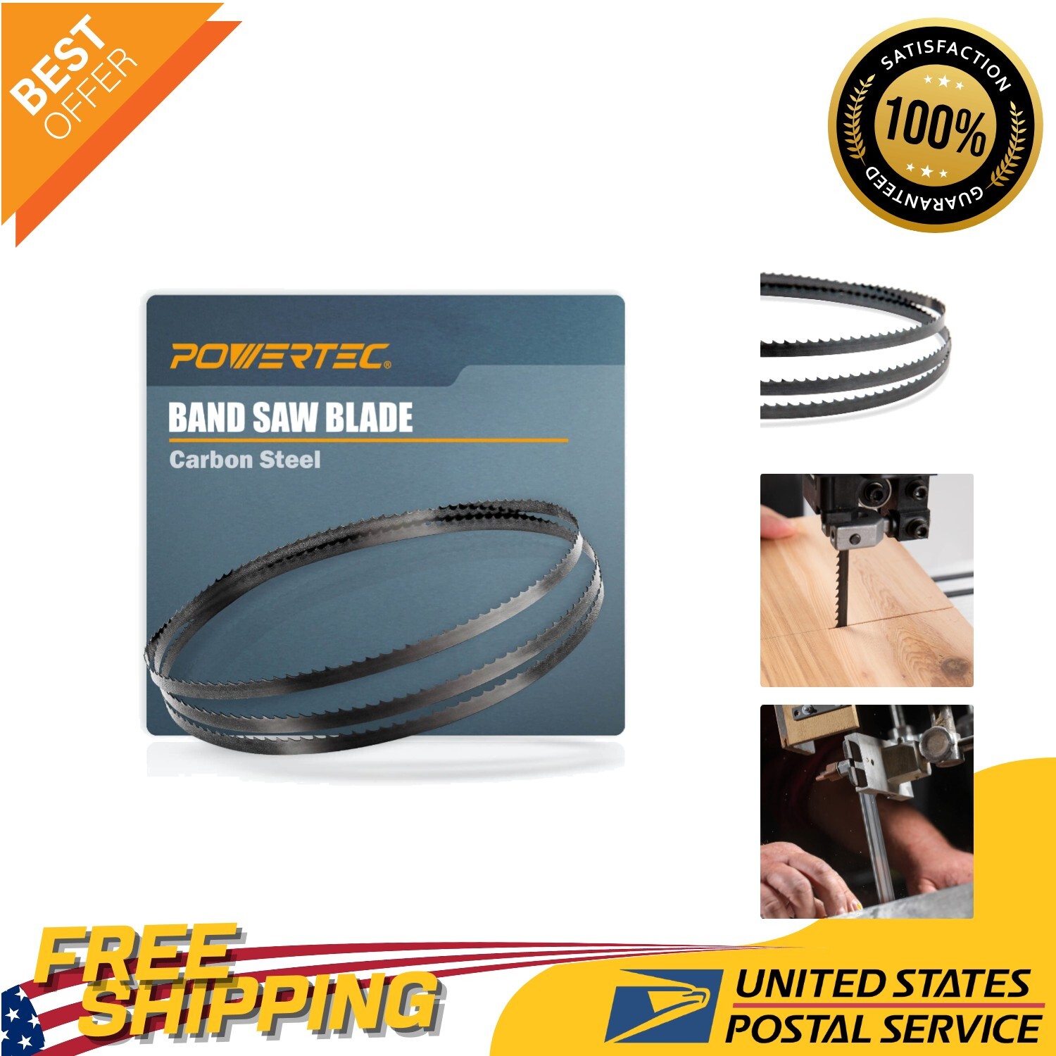 56-7/8 Inch Carbon Steel Bandsaw Blade – 1/4″ x 24 TPI for Professionals