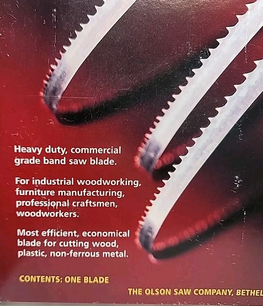 93 1/2 All pro Band Saw Wood, Plastic, Non-ferrous Metal Blade W-1/8 Gauge .25