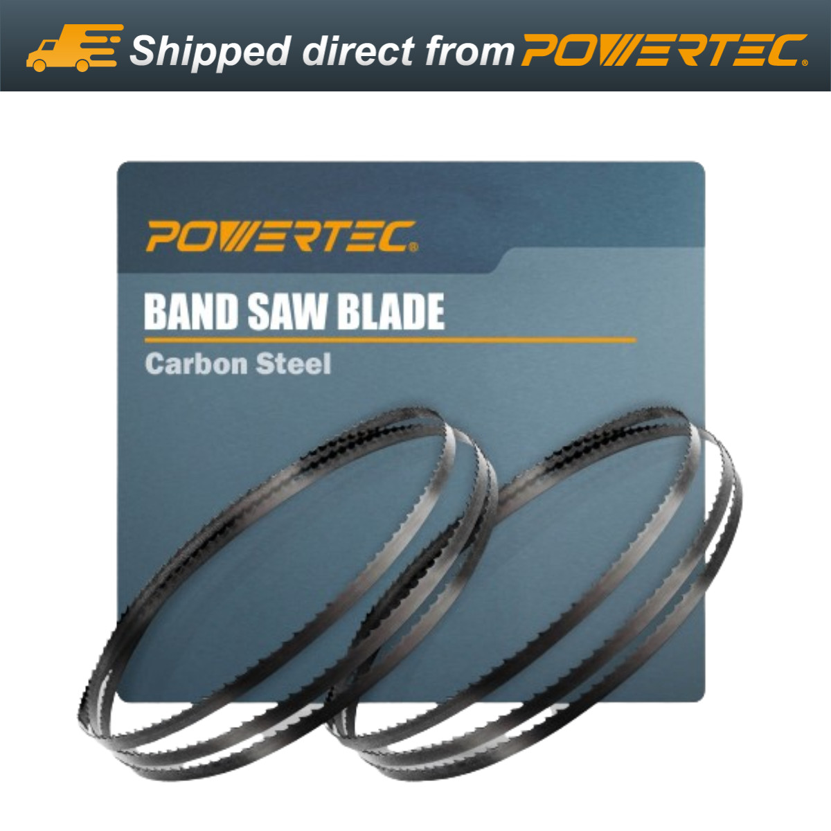 POWERTEC 72 Inch Bandsaw Blades, 1/4″ x 6 TPI Band Saw Blades, 2PK
